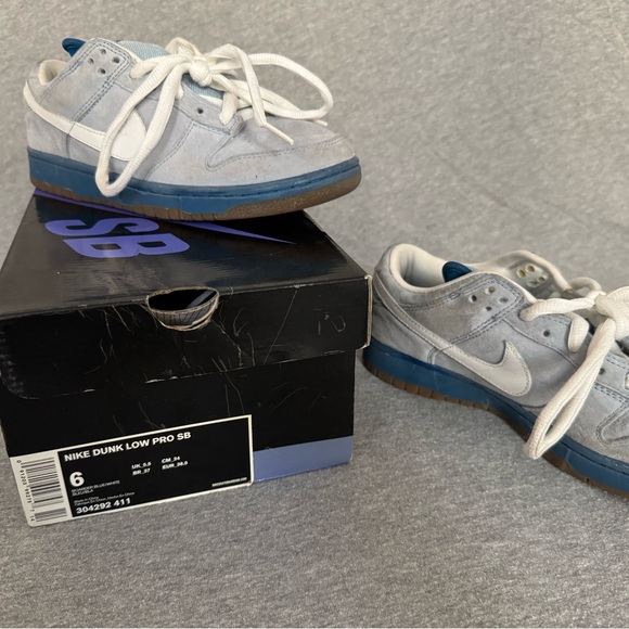 Nike Dunk Low Pro SB Boarder Blue & White Size 6 - Picture 10 of 10